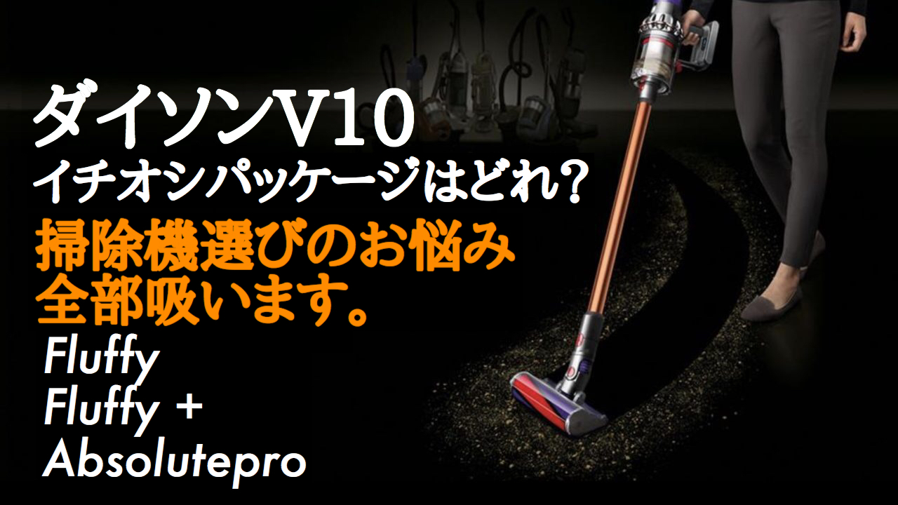 ダイソンの掃除機v10の種類と価格 違いを比較 Fluffy がおすすめです 福岡のタレント ハル公式サイト